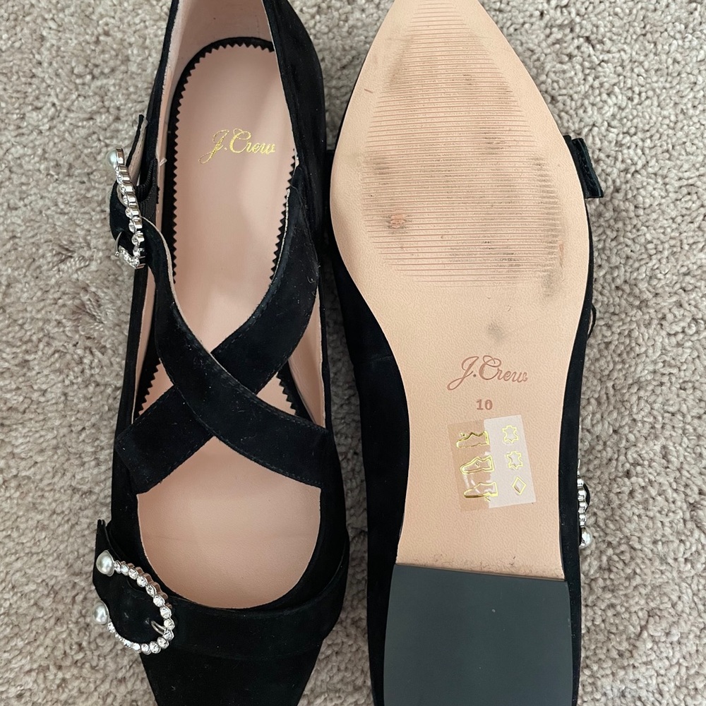 J Crew black suede flats - Picture 6 of 7